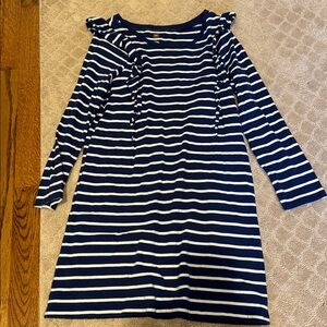 Tea Collection Blue and White Striped dress